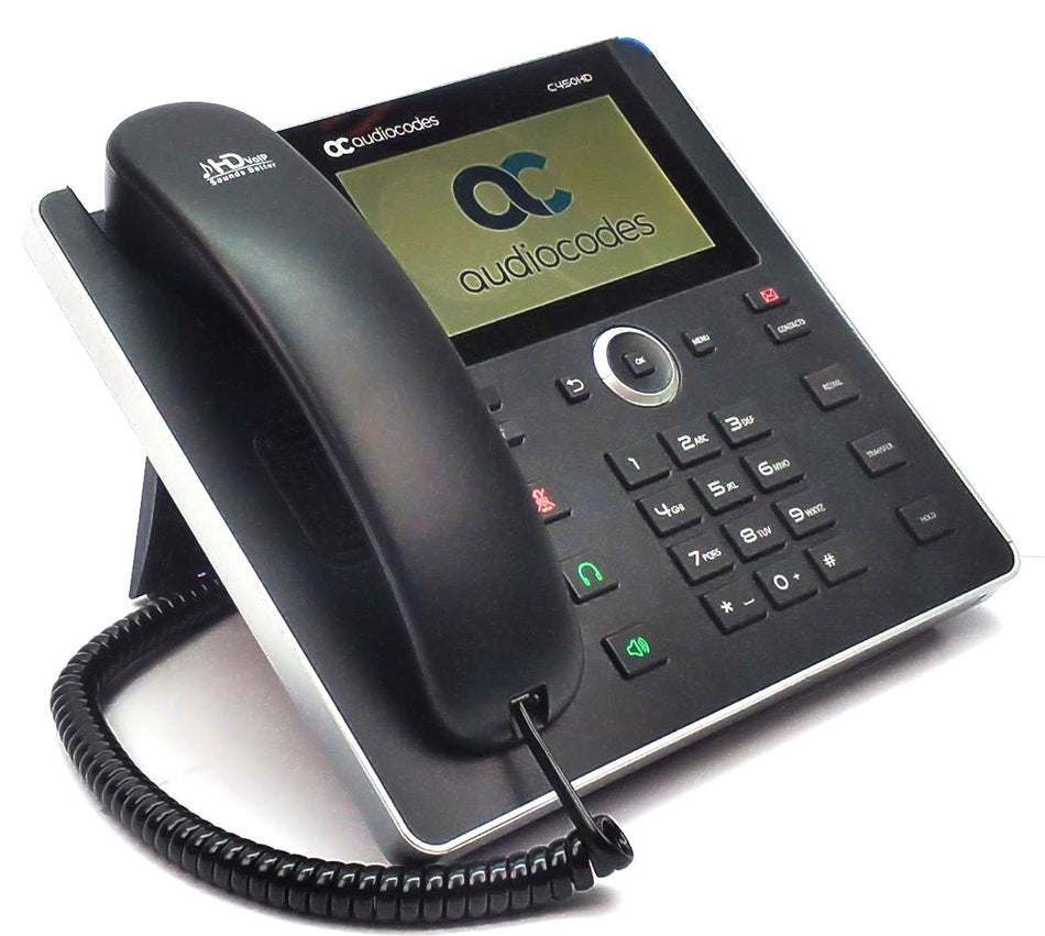 Audiocode C450HD IP VoIP Phone WiFi Bluetooth Desktop PoE Dual Band GGWV00683