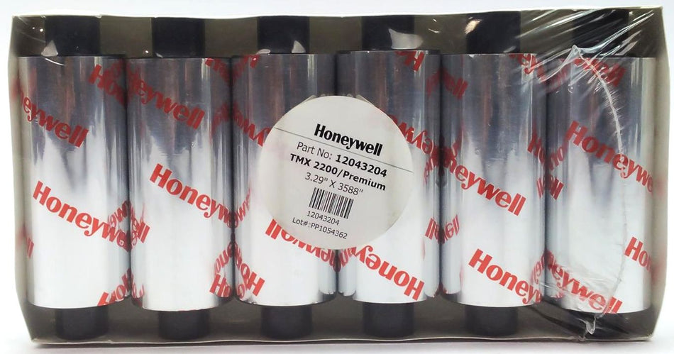 Honeywell TMX2200 Ribbons 3.29" x 3588" Premium 12043204 Genuine OEM - 6 Rolls
