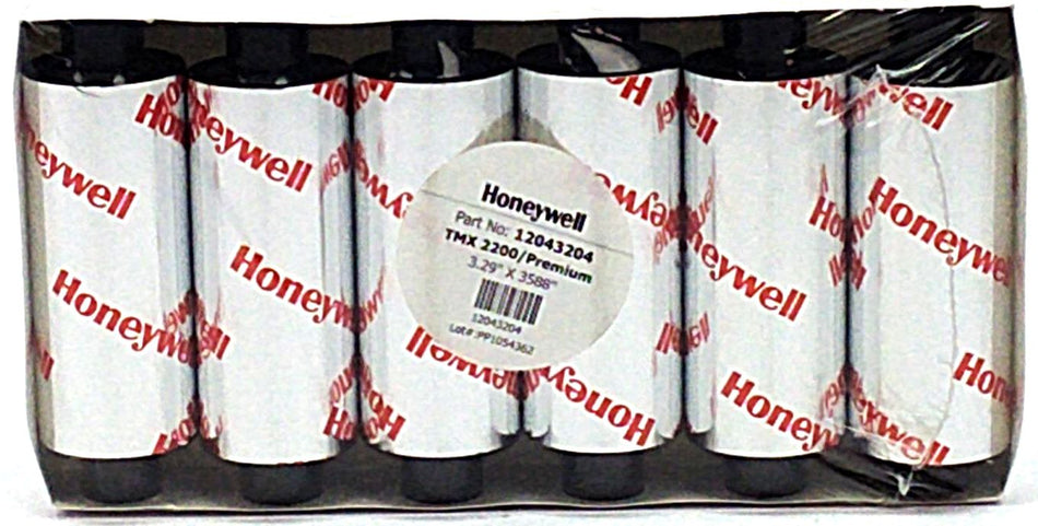 Honeywell TMX2200 Ribbons 3.29" x 3588" Premium 12043204 Genuine OEM - 6 Rolls