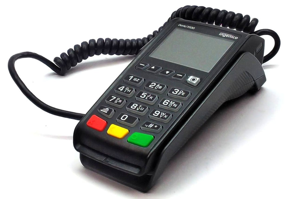 Lot of 2 Ingenico Desk 3500 Credit Card Reader Terminal Contactless PCD30010305R