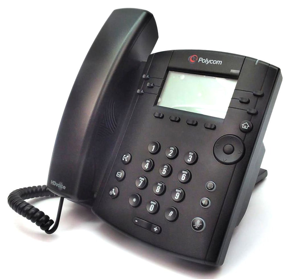 Polycom VVX 301 VoIP Phone HD Business Office Desktop 6 Line 2200-48300-025
