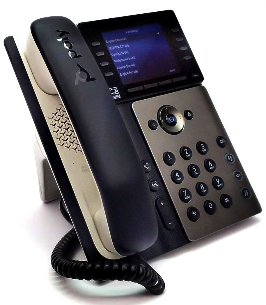 Poly Edge E300 IP Phone Office Tabletop Wireless Bluetooth Wi-Fi HD 82M89AA