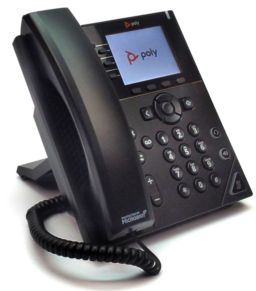 Poly RingCentral VVX 350 IP Phone Business Office Desktop PoE 6 Line 89B68AA