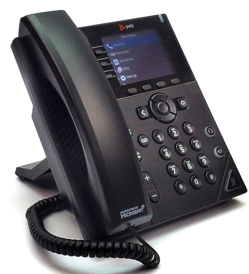 Poly RingCentral VVX 350 IP Phone Business Office Desktop PoE 6 Line 89B68AA