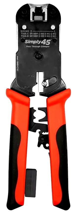 Simply45 All in One Crimp Tool S45-C101 for S45 UTP & STP RJ45 Modular Plugs