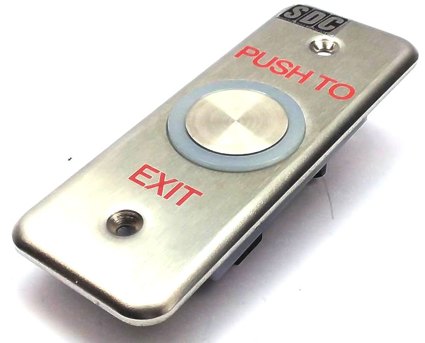 SDC 463NU Push To Exit Button Stainless Steel Vandal Resistant