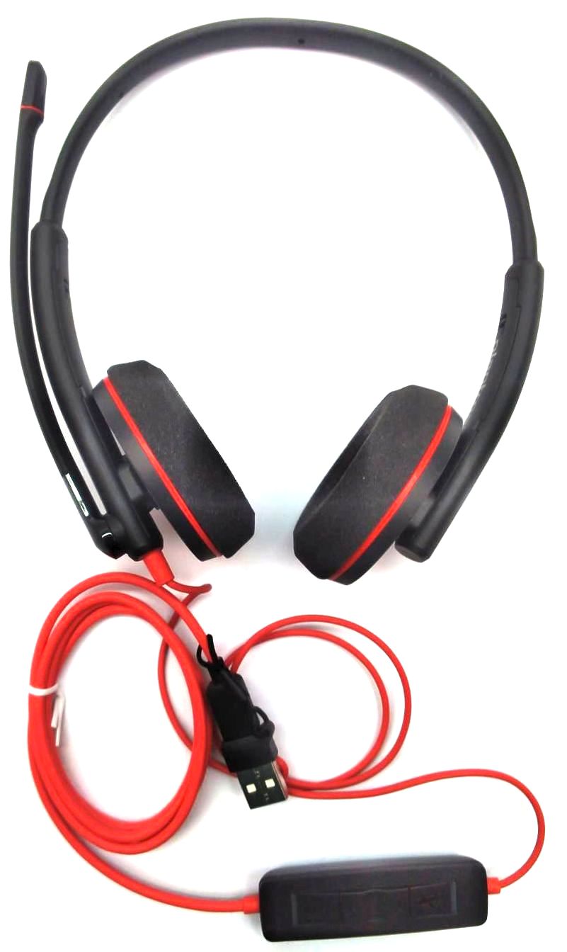 Poly Blackwire 3220 Headset On Ear Binaural USB-C Adapter with Mic 8X228AA