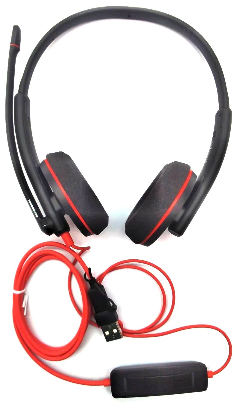 Poly Blackwire 3220 Headset On Ear Binaural USB-C Adapter with Mic 8X228AA