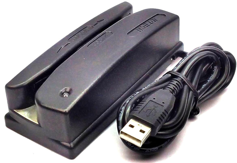 ID Tech WCR3227-633UC Omni Barcode Magnetic Stripe Credit Card Reader 3-Track