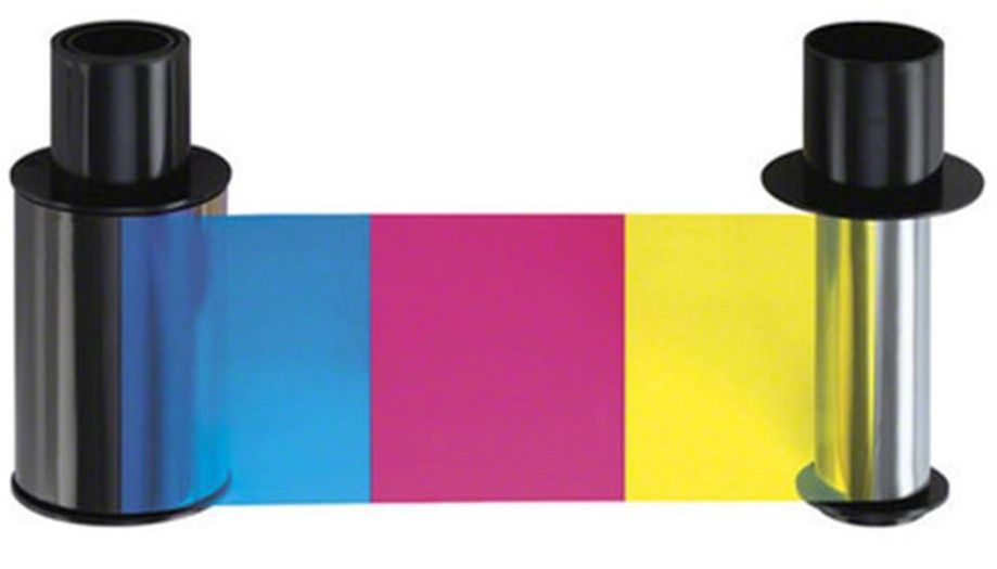 HID Fargo HDP5000 Color Ribbon ID Card Printer YMCKIKI 084059 Genuine OEM