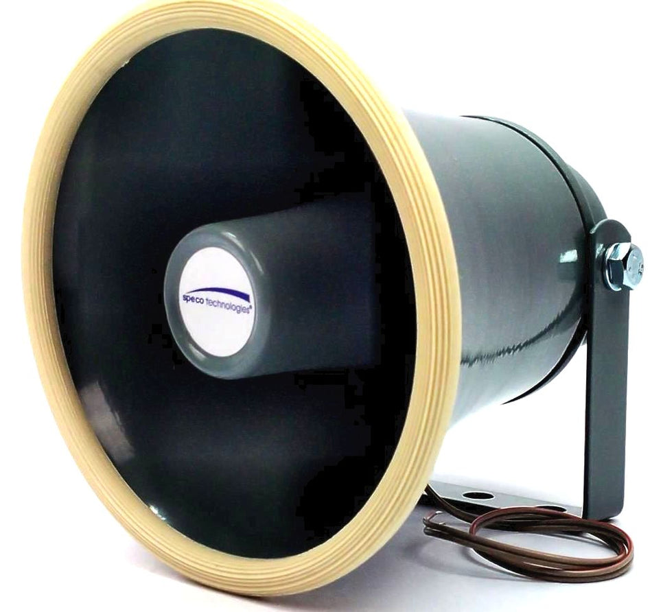 Speco SPC10 Speaker Horn Trumpet 6" Weatherproof with Mounting Bracket 15W 8Ohms