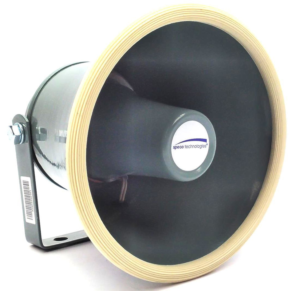 Speco SPC10 Speaker Horn Trumpet 6" Weatherproof with Mounting Bracket 15W 8Ohms