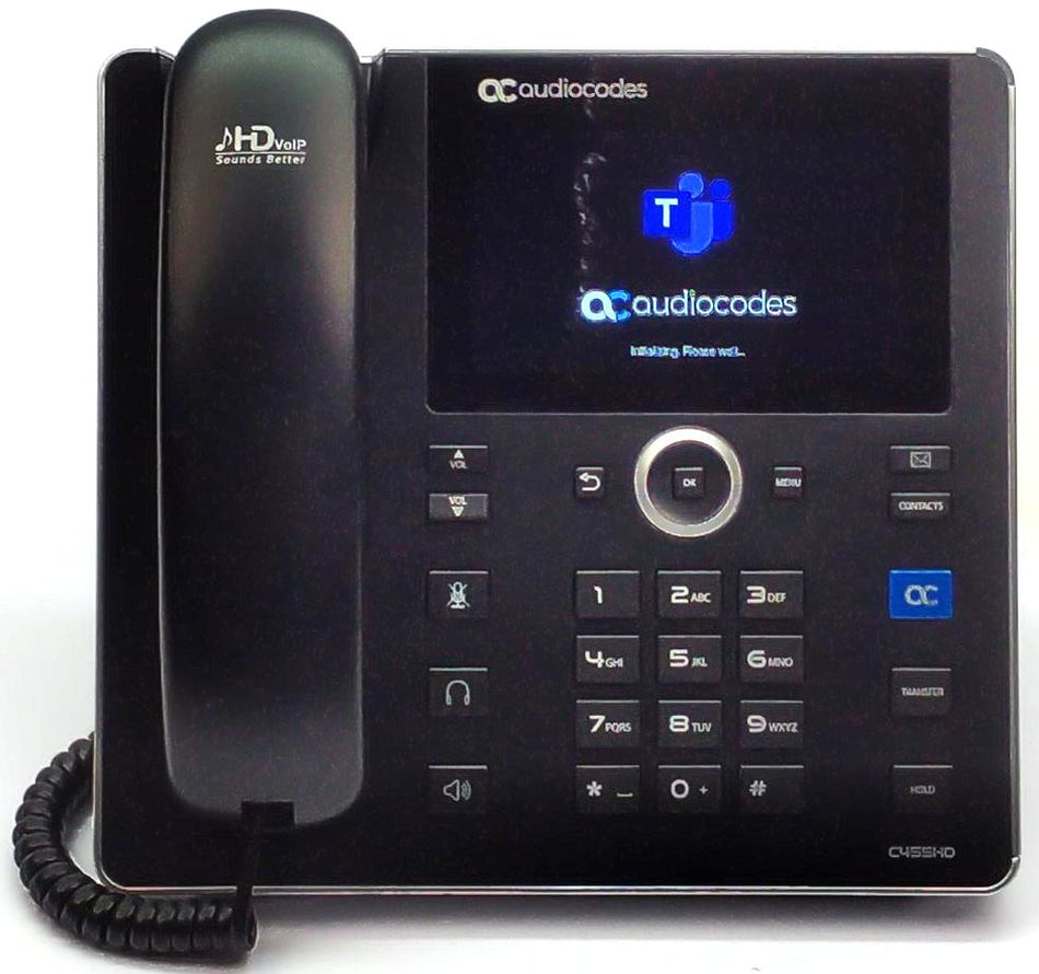 AudioCodes C455HD IP Phone Business Microsoft Teams Desktop Wi-Fi GGWV00743