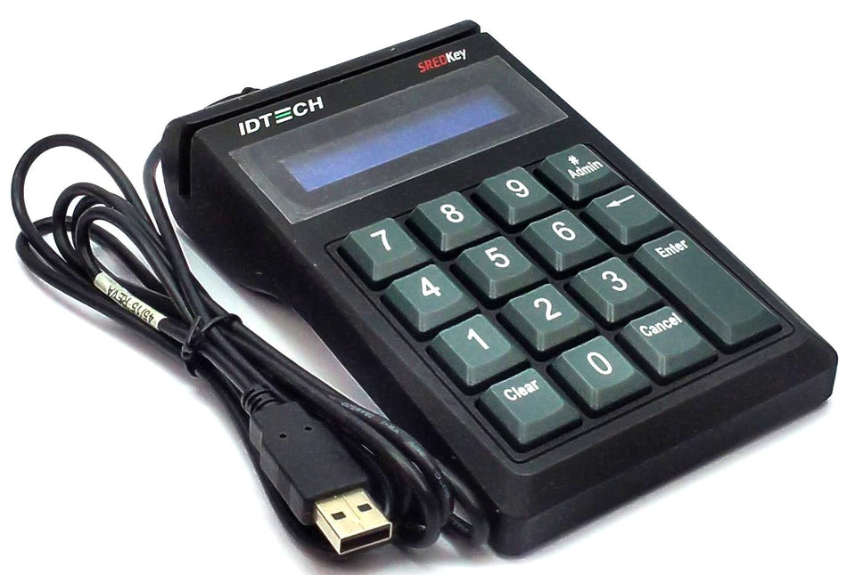 ID Tech SREDKey Keypad with Encrypted MagStripe Card Reader IDT-534833TEB