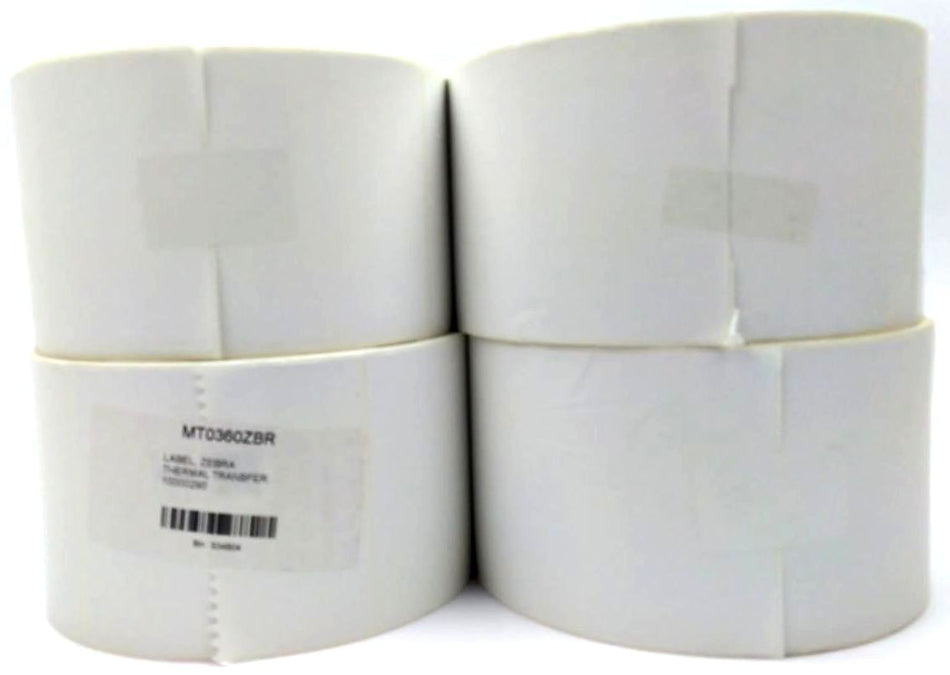 Zebra Labels 4" x 6" Z-Perform 2000D Thermal Transfer 10000290 Genuine - 4 Roll