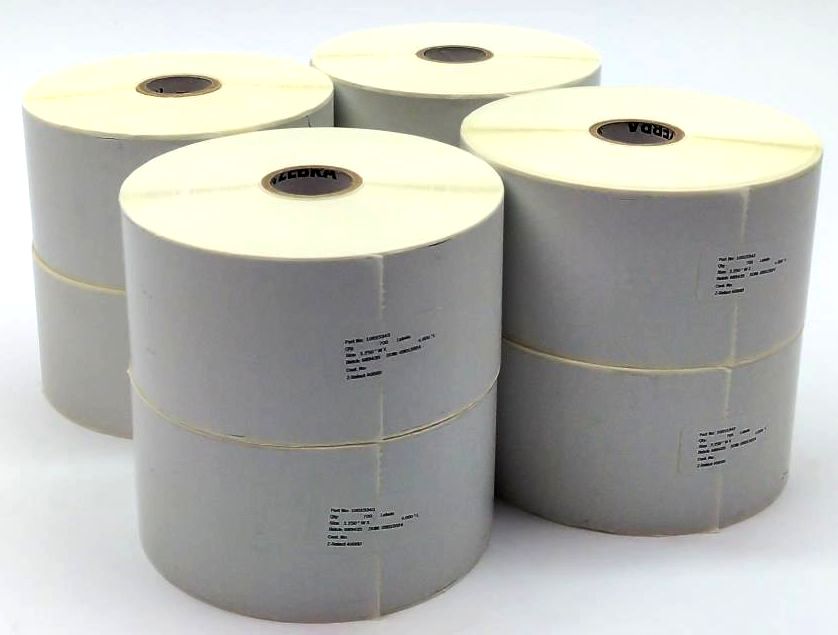 Zebra Labels 2.25" x 4" Z-Select 4000D Thermal 10015343 Genuine OEM - 12 Rolls