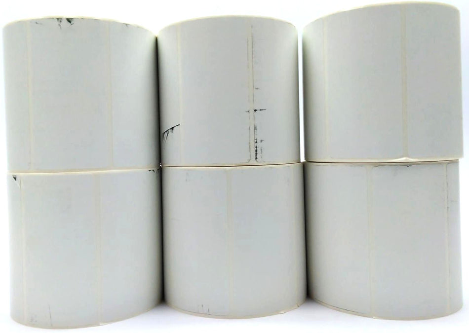 Zebra Barcode Labels 4" x 2" Z-Select 4000D Thermal 10010047 Genuine - 6 Rolls