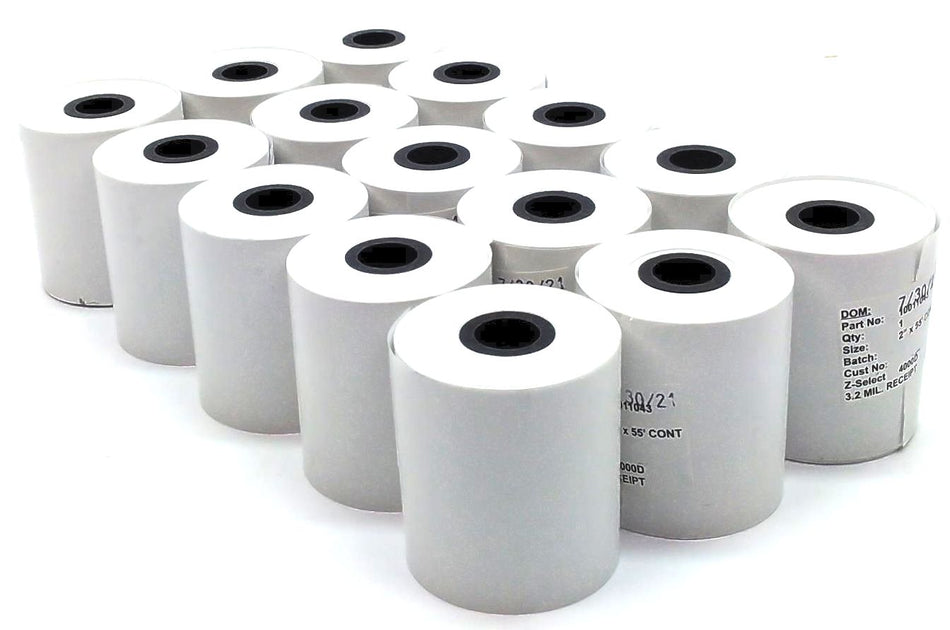 Zebra Receipt Papers 2" x 55' CONT Z-Select 4000D 10011043 Genuine - 36 Rolls
