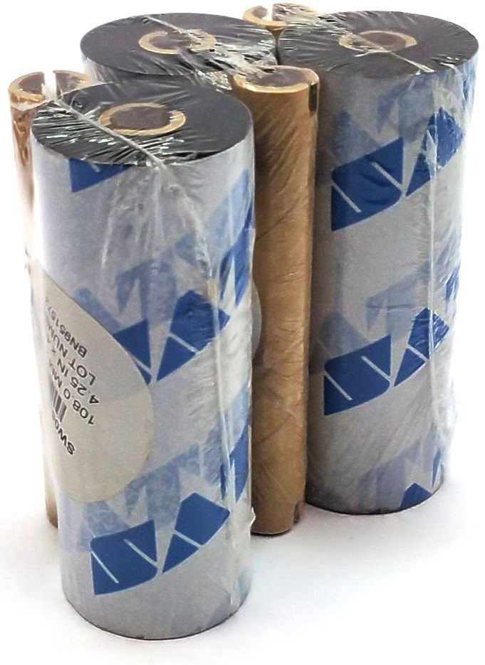Sato Wax Ribbons 4.25" X 459' Thermal Transfer SW05-B-108140 Genuine - 3 Rolls