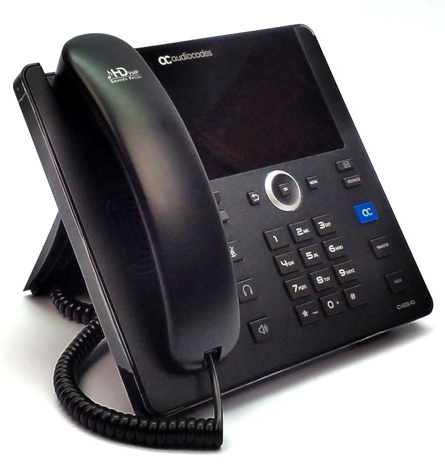 Audiocodes C455HD IP Phone Microsoft Teams PoE GbE Color Touch Screen GGWV00744