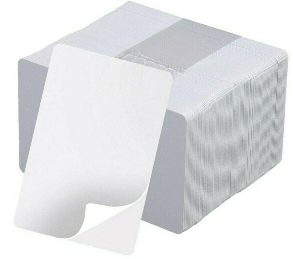 HID Fargo CR-79 Adhesive Mylar Backed UltraCard PVC Cards - Pack of 500