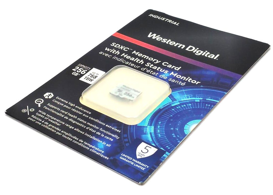 Western Digital MSD-256G IP Security MicroSD Card SDXC w/Health Status Monitor