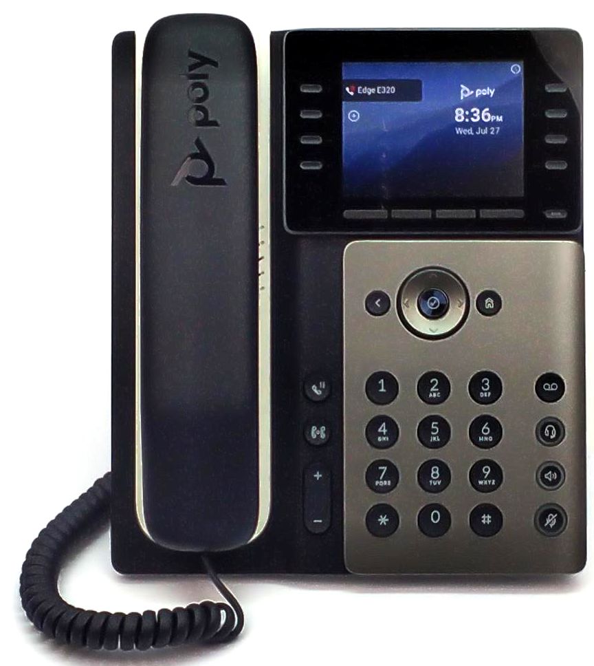 Poly Edge E320 IP Phone PoE Speakerphone Bluetooth Desktop 89B52AA#ABA