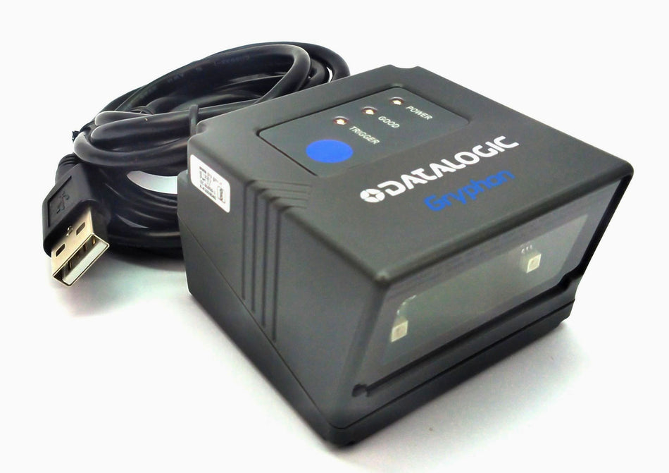 Datalogic Gryphon GFS4470 Fixed Mount USB Cable Data Reader Barcode Scanner