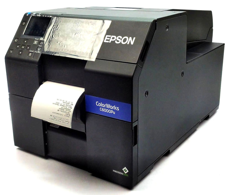 Epson ColorWorks CW-C6000Pu Label Printer Inkjet C31CH76A9961 with a Peeler