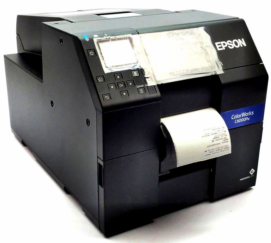 Epson ColorWorks CW-C6000Pu Label Printer Inkjet C31CH76A9961 with a Peeler