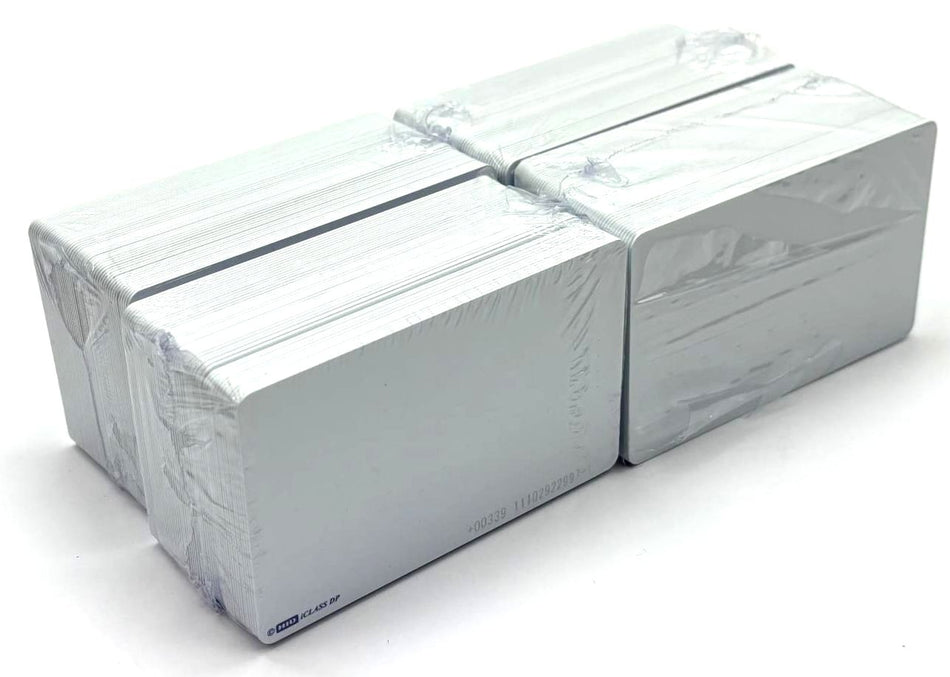 HID ICLASS 2000PGGMN 2.13" x 3.38" PVC Access Cards 33 Mil White Genuine 200 Pcs