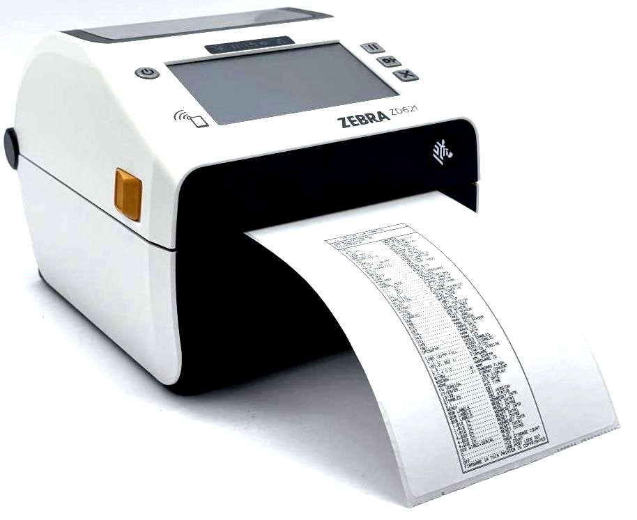 Zebra ZD621 Label Printer Desktop Wireless Bluetooth Wi-Fi ZD6AH43-D01L01EZ