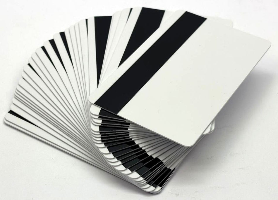 Evolis C4003 HiCo Magnetic Stripe Cards High Trust PVC Classic White Pack of 100