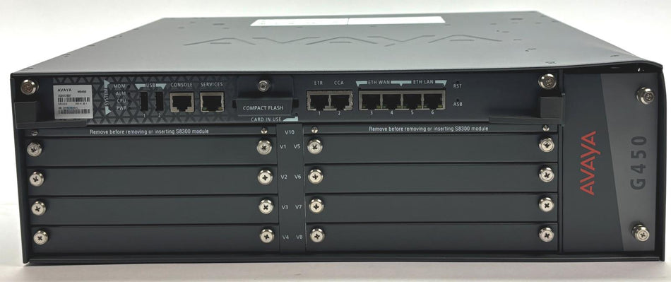 Avaya G450 MP160 Media Gateway Voice DSP Module 3U Rack-Mountable 19" 700506955