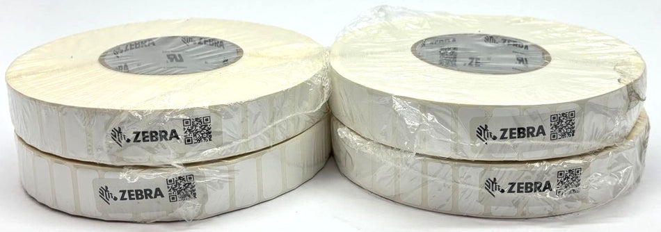 Zebra Thermal Labels 1" x 0.5" Z-Ultimate 2000T Genuine OEM 10008510 - 4 Rolls