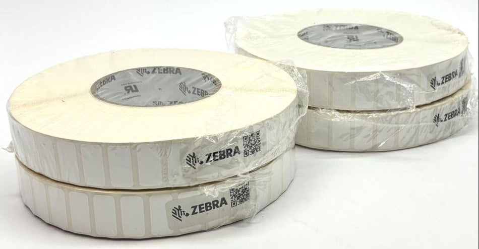 Zebra Thermal Labels 1" x 0.5" Z-Ultimate 2000T Genuine OEM 10008510 - 4 Rolls