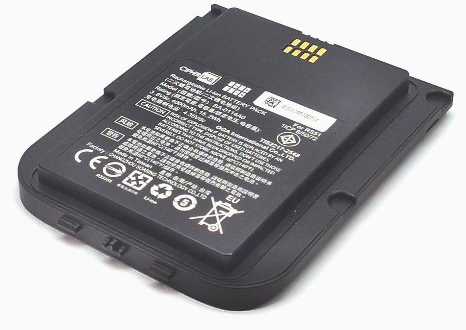 Cipherlab RS51 Battery Mobile Computer 3.8Vdc 4000Mh 15.2Wh BA-0114A0 Genuine
