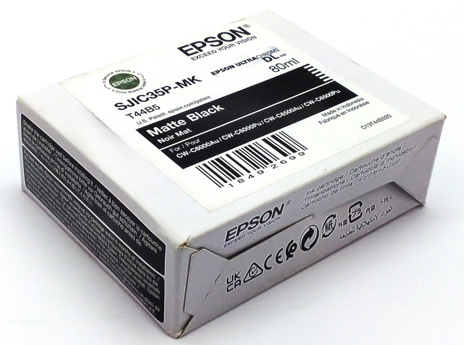 Epson ColorWorks C6000 Series Printer Ink Cartridge Black SJIC35P-MK 80ml