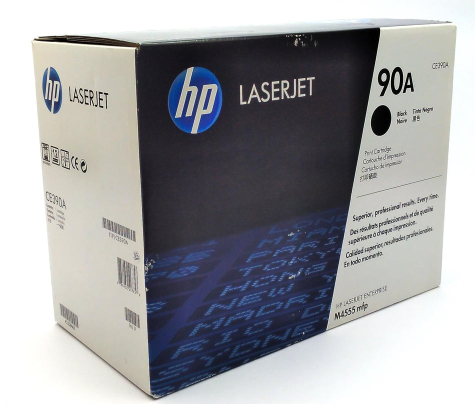 HP 90A LaserJet Enterprise M4555 Toner Cartridge Black CE390A Genuine OEM