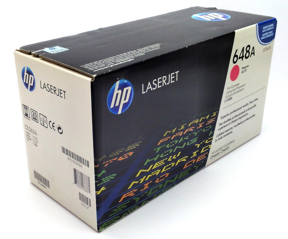 HP 648A LaserJet Enterprise CP4025 CP4525 Toner Cartridge Magenta CE263A OEM