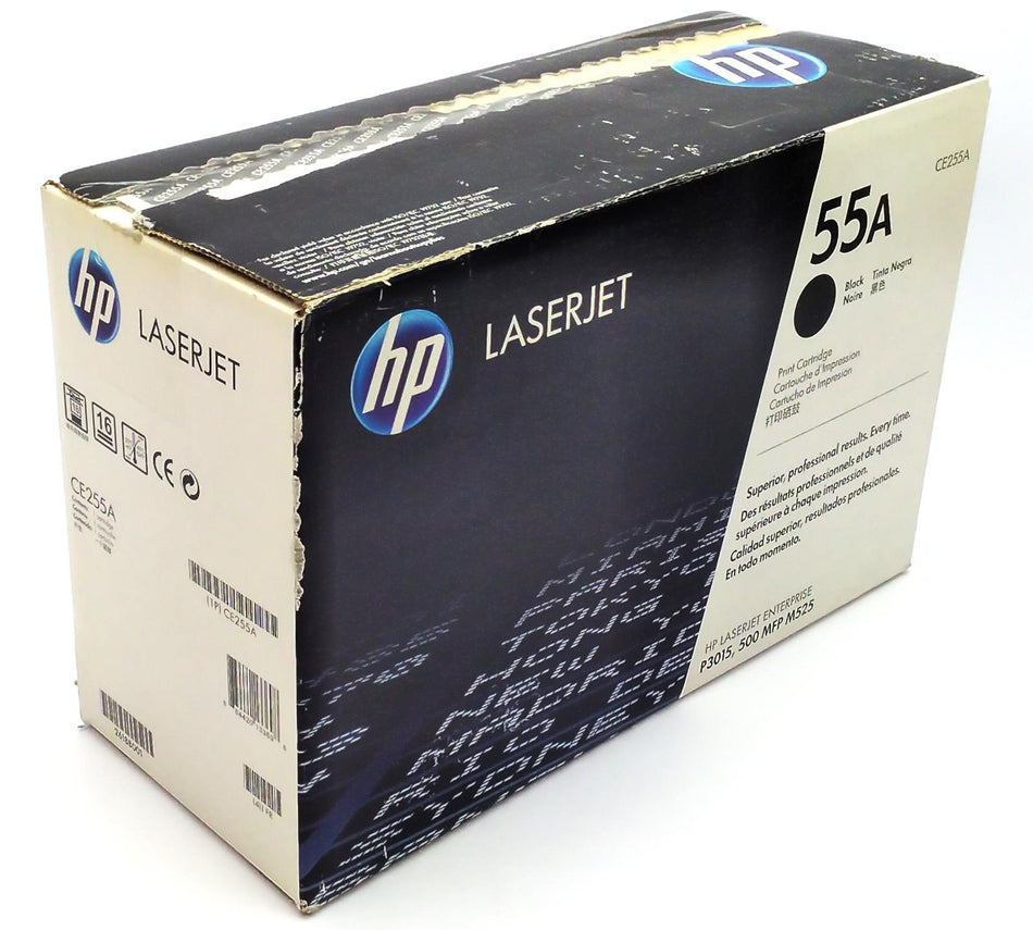 HP 55A LaserJet Black Toner Print Cartridge CE255A Enterprise 500 MFP M525