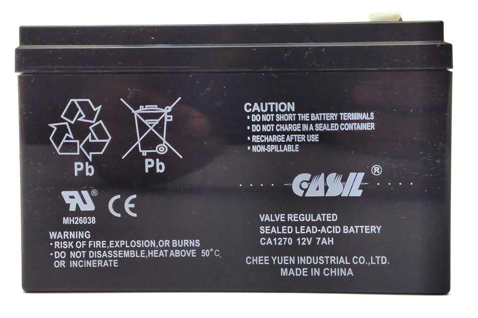 Casil CA1270 12V 7Ah SLA UPS Rechargeable Battery Non-Spillable KT-BATT-12