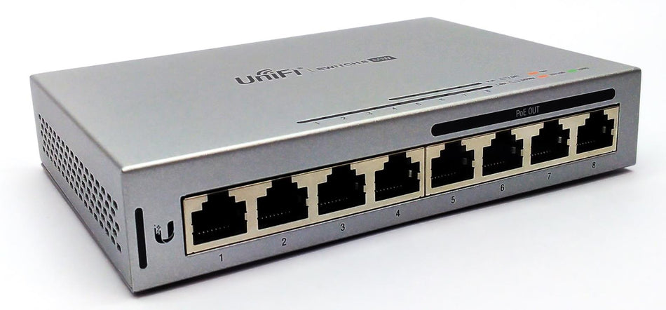 Ubiquiti UniFi 8 Port Gigabit Ethernet Switch PoE Compliant Managed US-8-60W