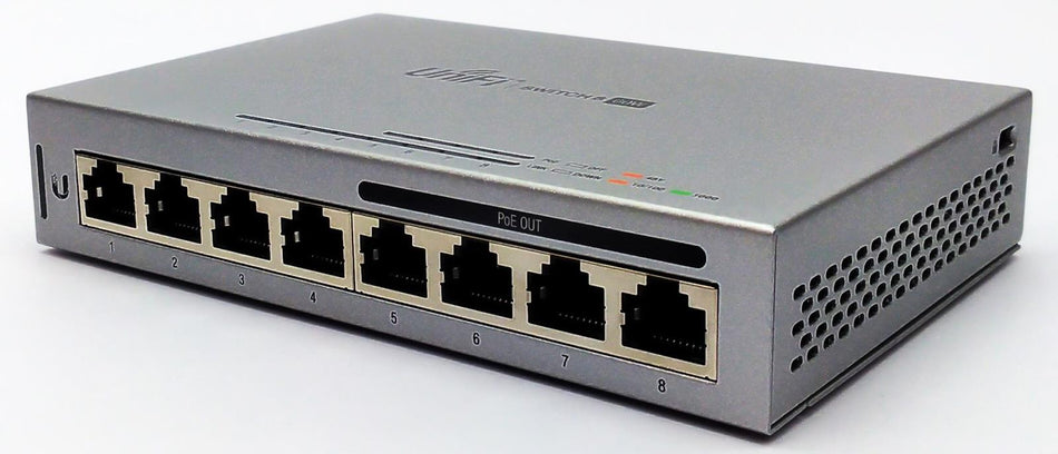 Ubiquiti UniFi 8 Port Gigabit Ethernet Switch PoE Compliant Managed US-8-60W