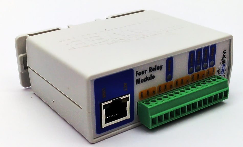 ControlByWeb WebRelay-Quad PoE 4 Relay Remote Control Module X-WR-4R3-E