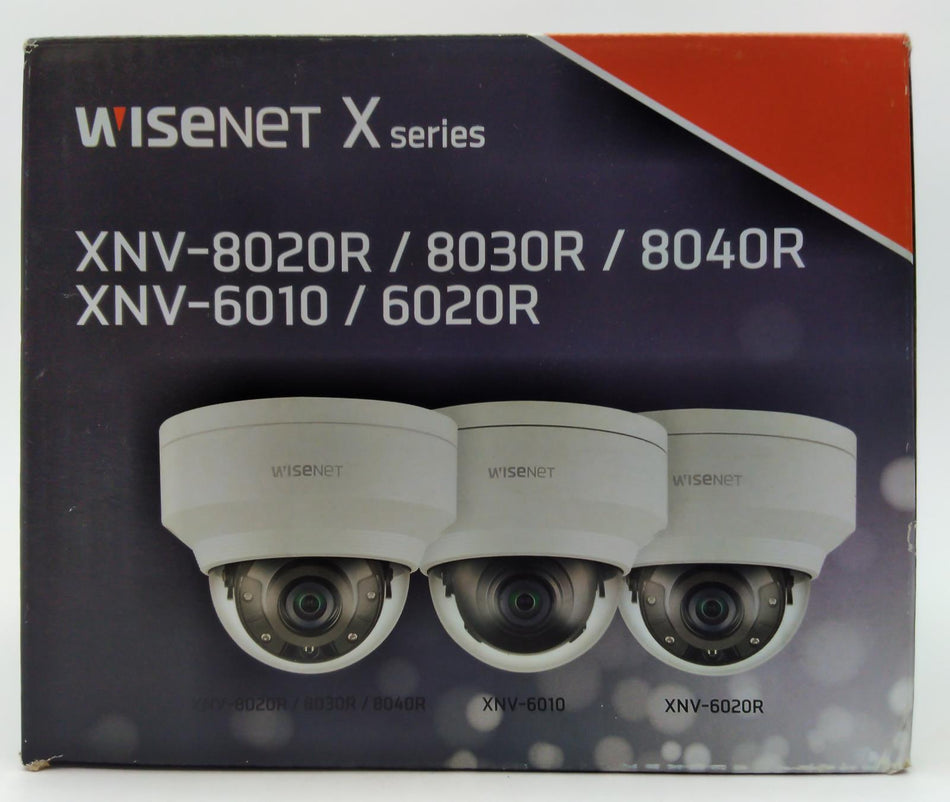 Hanwha X-Series IR Outdoor Dome Surveillance Camera 7mm Fixed Lens XNV-8040R