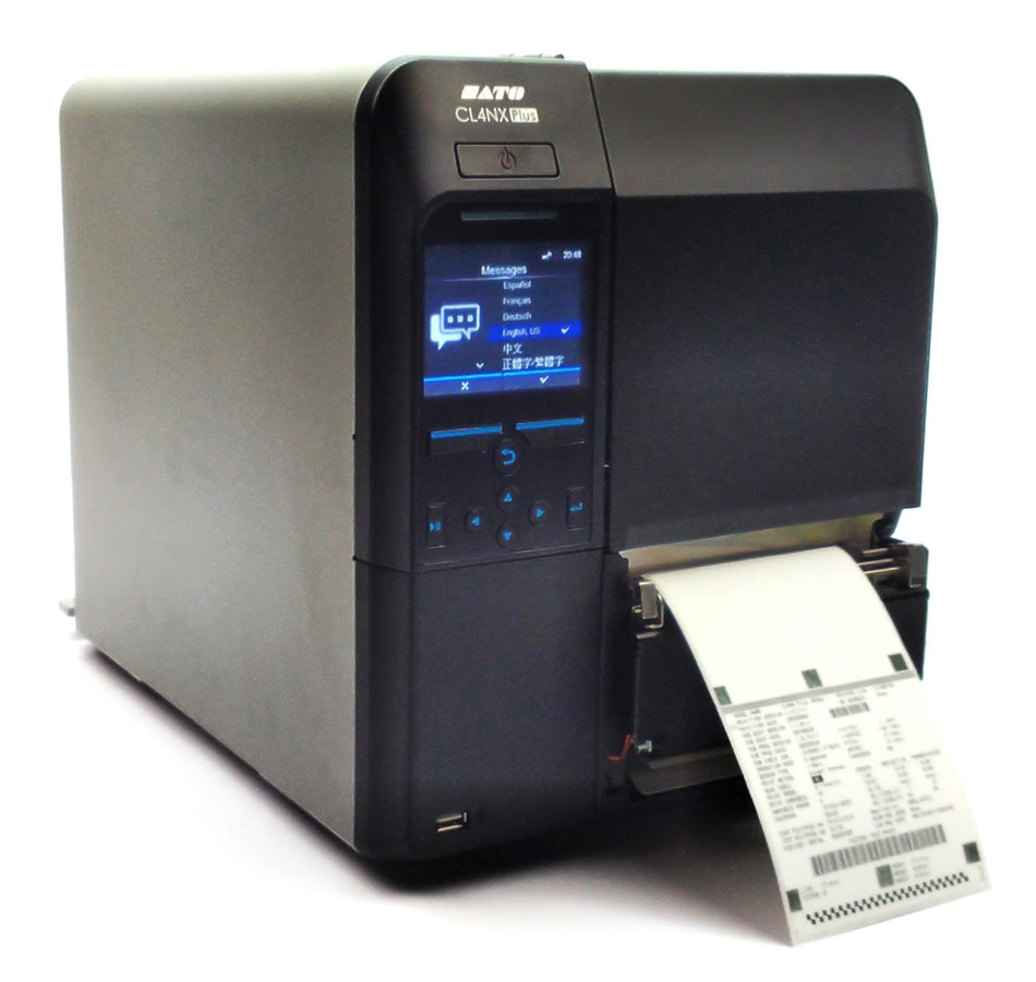 SATO CL4NX Plus Thermal Transfer Barcode Label Printer LCD Display WWCLP2021