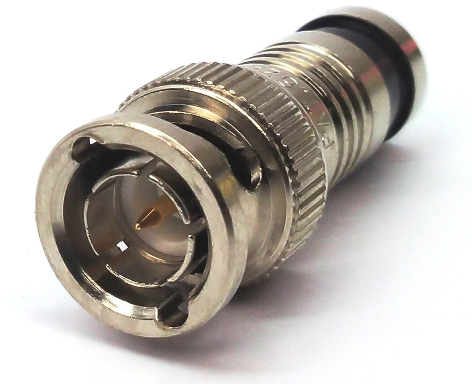 C2G BNC Compression Connector 41126 for Dual Shield RG6 Cable Pack of 20