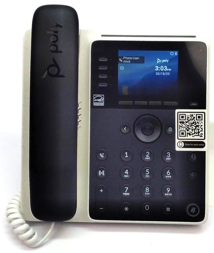 Poly HP Edge E220 IP Phone Conference Ring Central Bluetooth 2201-86990-101