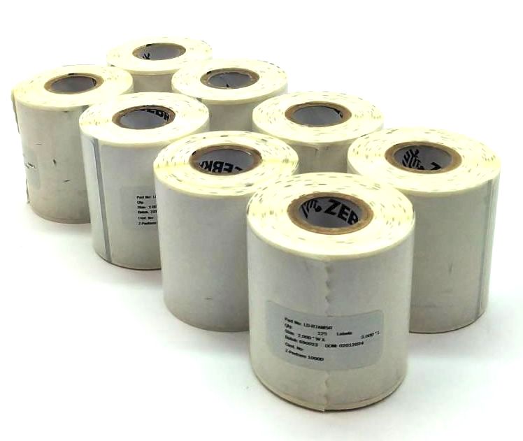 Zebra 2" x 3" Z-Perform 1000D Labels LD-R7AM5R White Genuine OEM - 8 Rolls